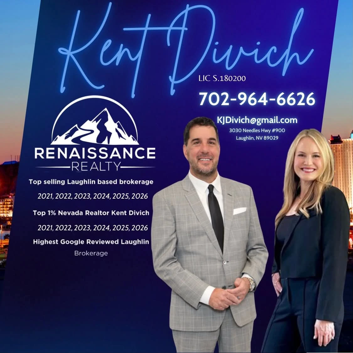 Renaissance Realty Laughlin sponsor advertisement