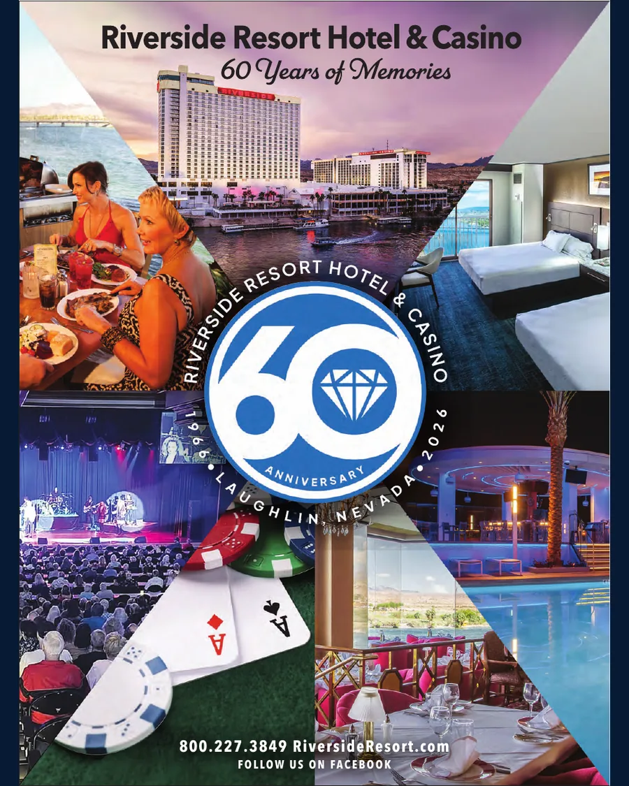 Riverside Resort Hotel & Casino sponsor advertisement