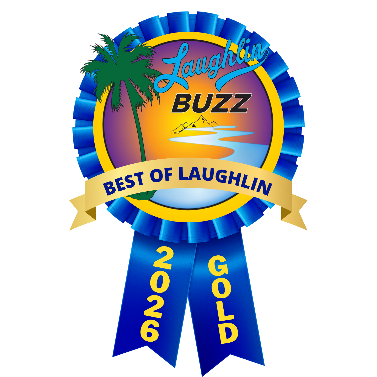 2026 Best of Laughlin Gold Winner Ribbon